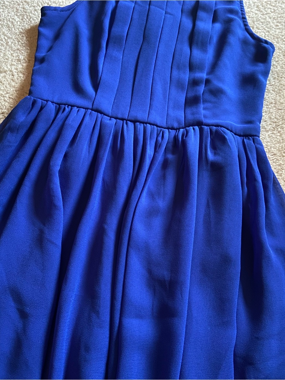 Delia’s pleated Front Royal Blue Dress - Picture 2 of 4